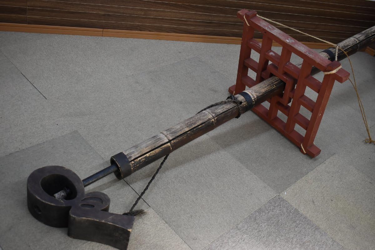 昭和レトロ 竹製 大型 自在鉤 囲炉裏 暖炉 火鉢 古民家 古道具 平成