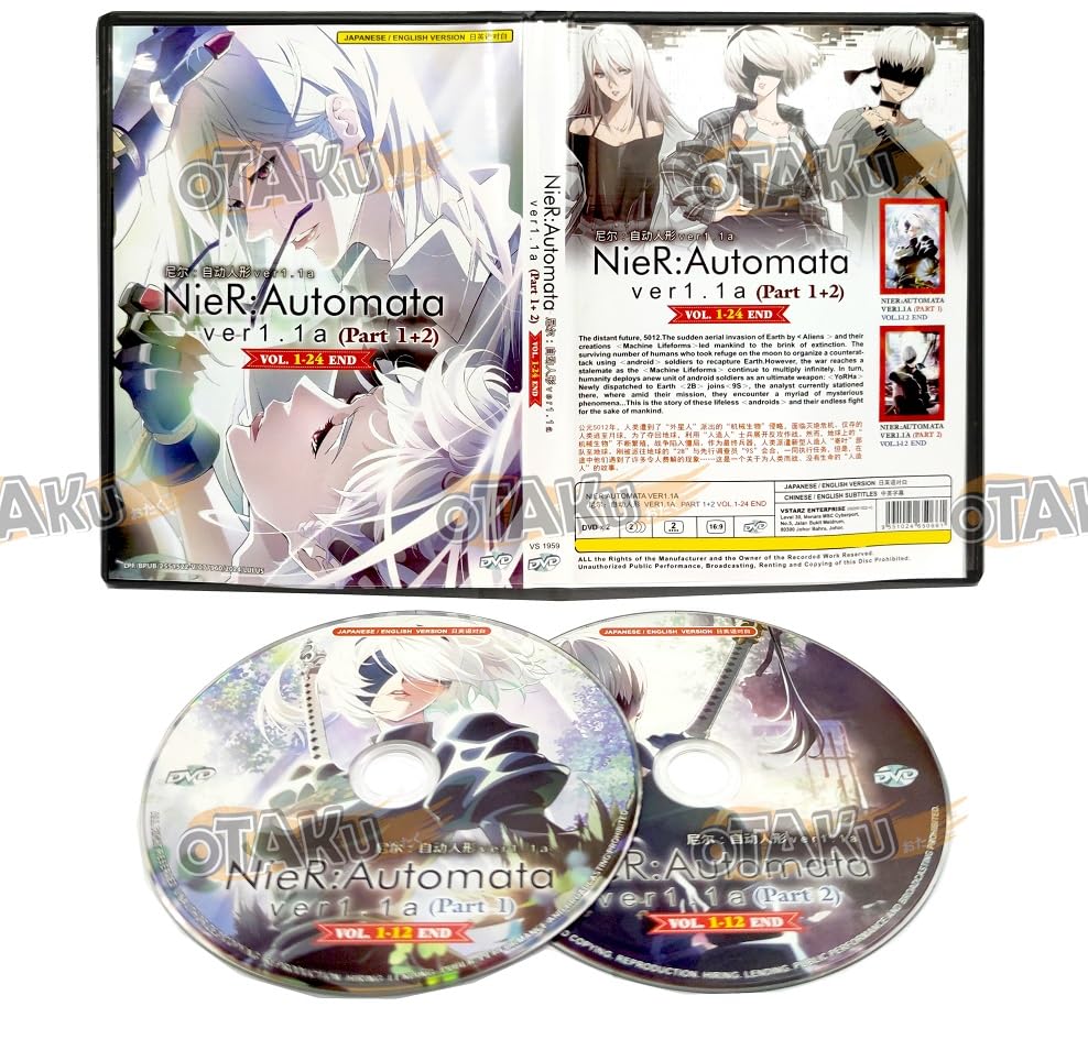 NIER : AUTOMATA VER1.1A (PART 1+2) - COMPLETE ANIME TV SERIES DVD