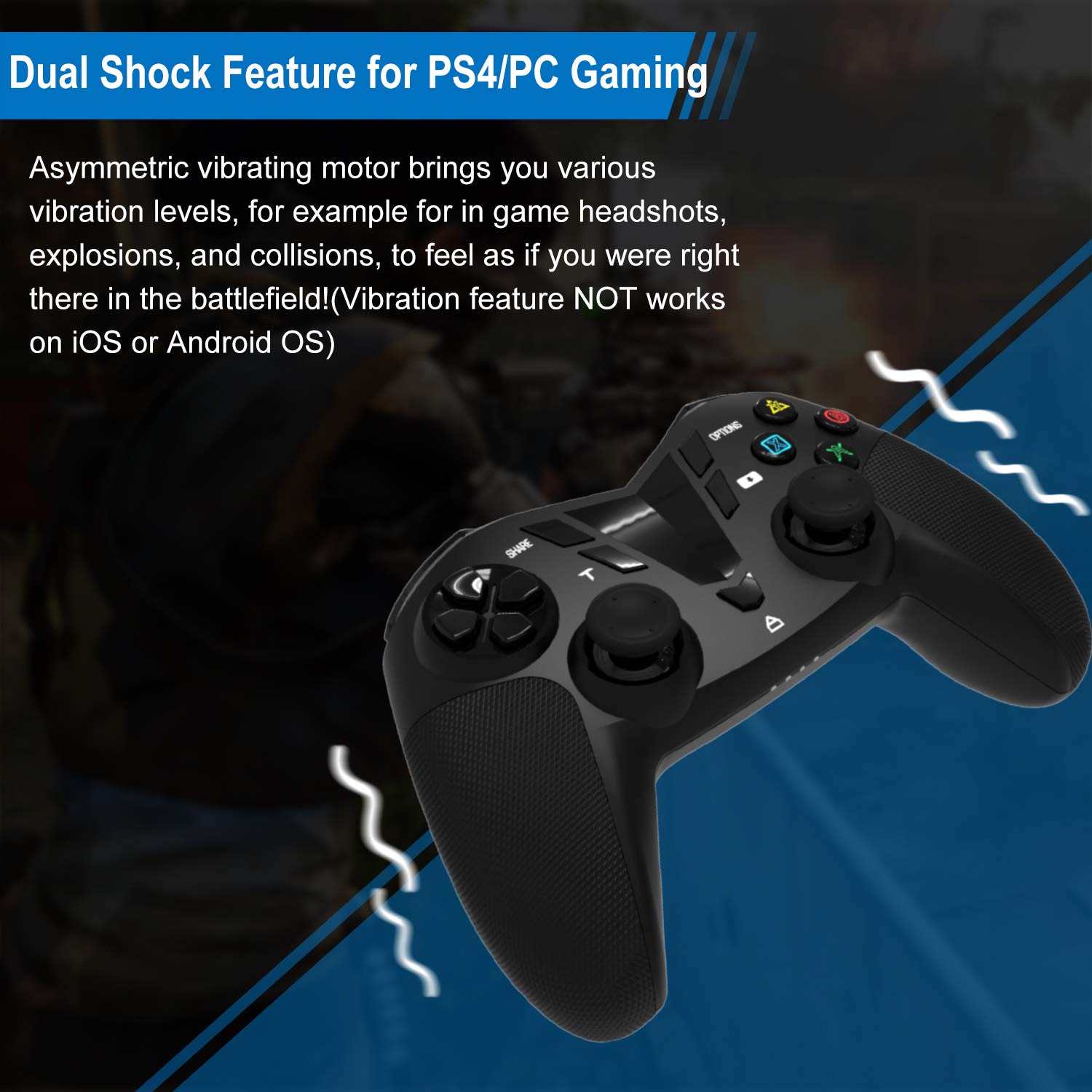 Amazon.co.jp: DarkWalker ワイヤレス Bluetooth コントローラー