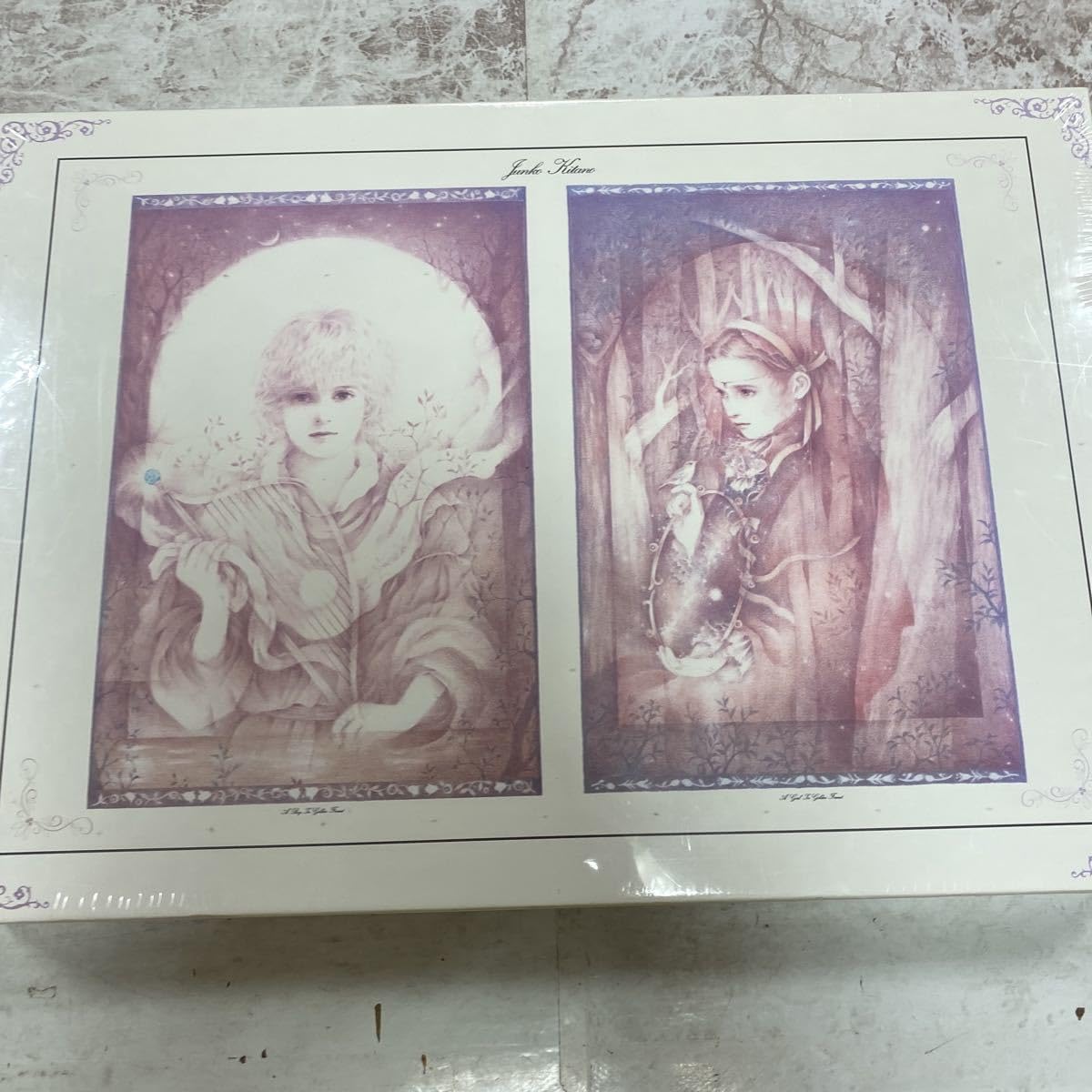 未開封】きたのじゅんこ「金色の森の少年 金色の森の少女」 1000ピース