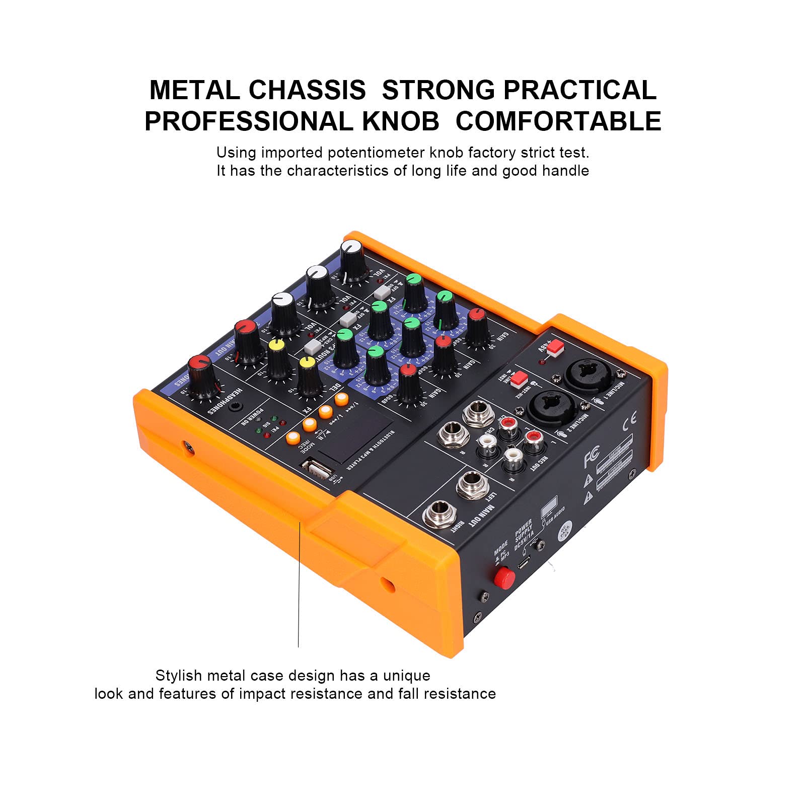 Amazon | 4チャンネルBluetoothサウンドミキサー、プロフェッショナル