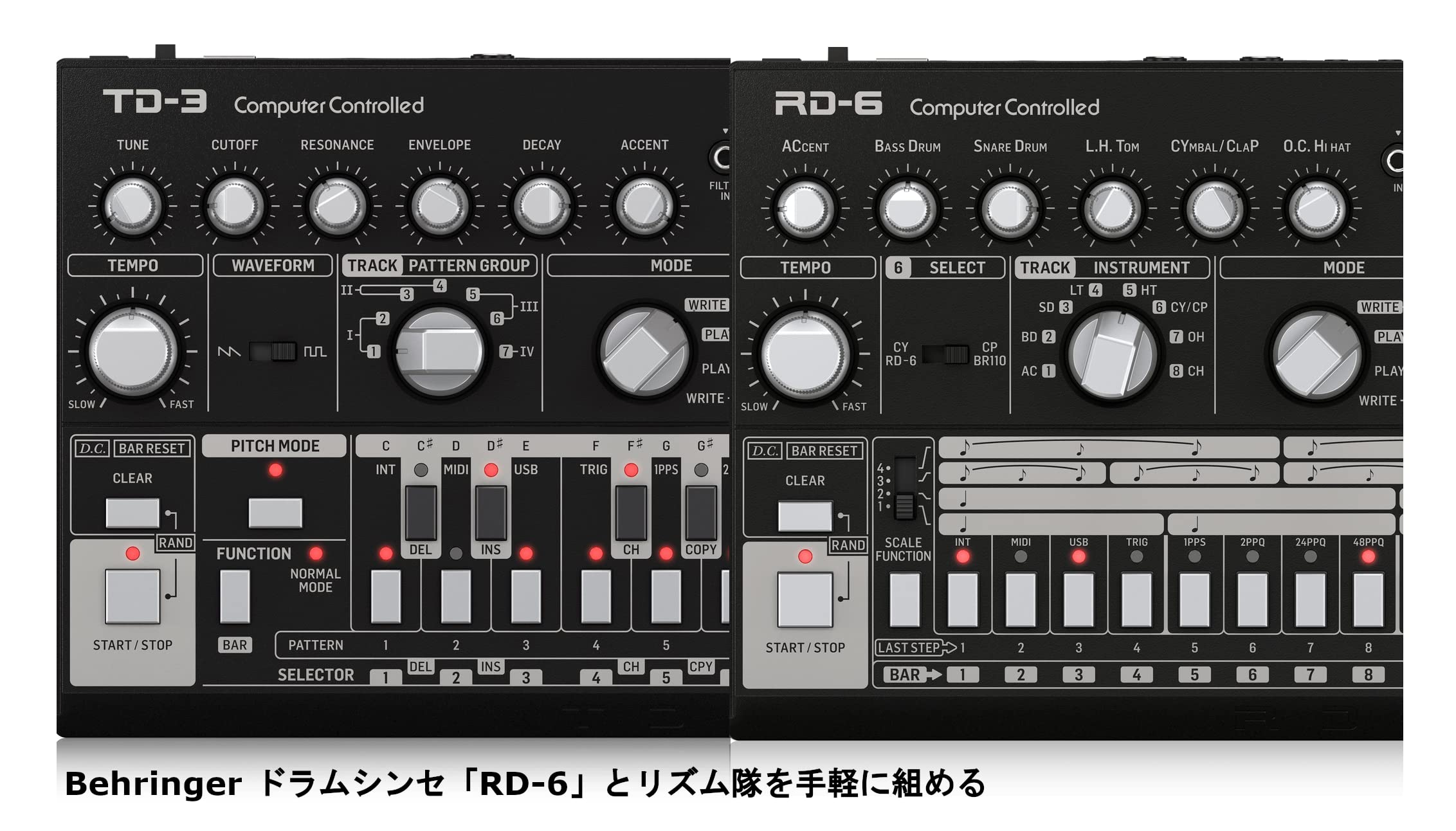 BEHRINGER TD-3 GP アナログシンセサイザー BEHRINGER TD-3-GP