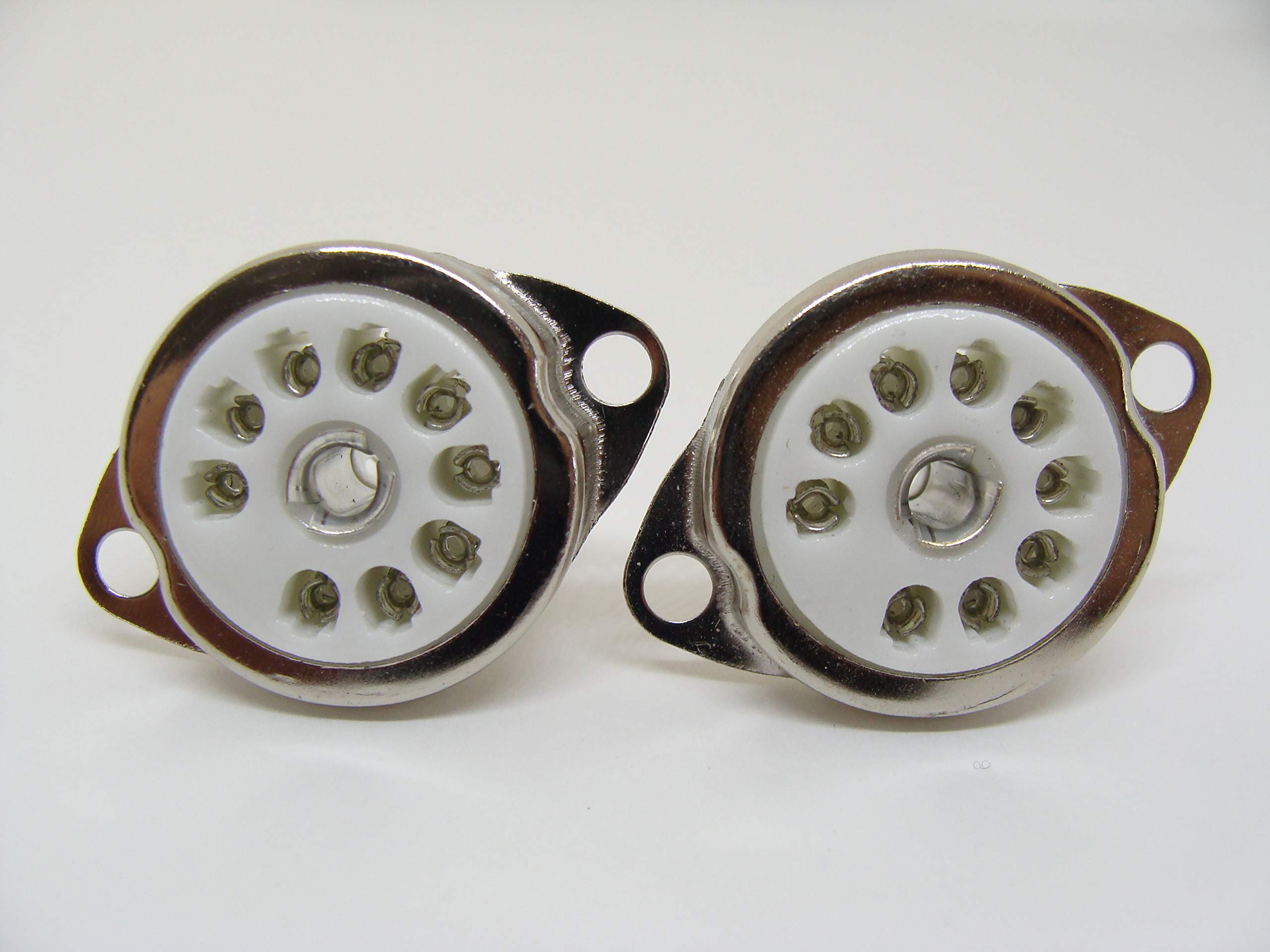 Amazon.co.jp: 真空管ソケット 9ピンMT管 9PIN-MT セラミック製 ネジ穴