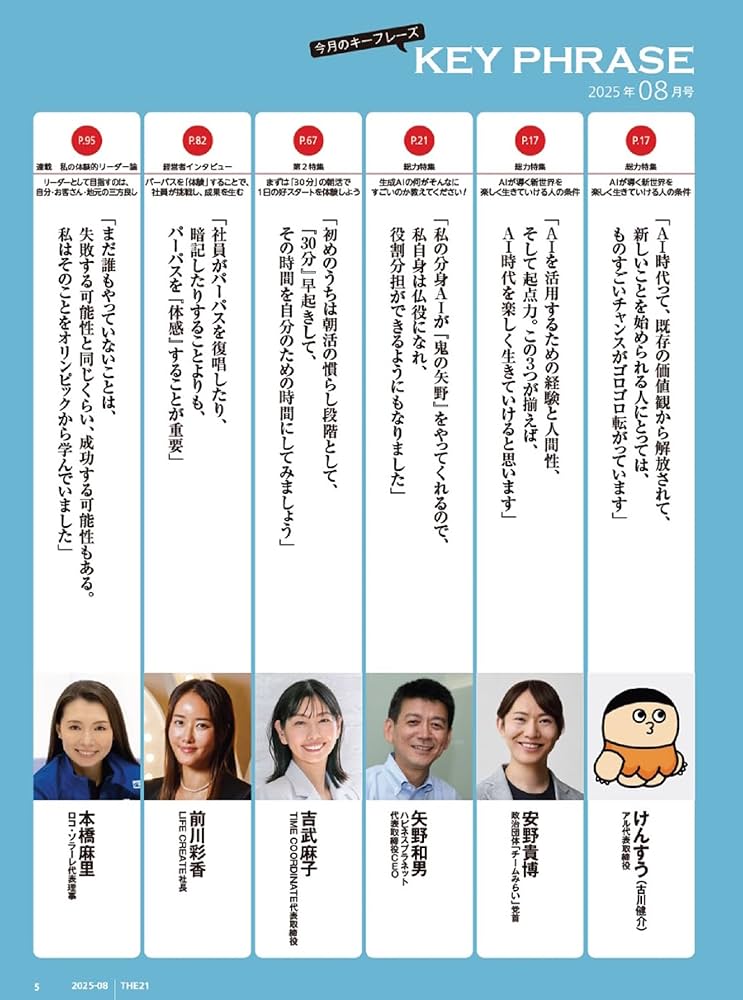 Amazon.co.jp: THE21 2025年8月号[圧倒的な差がつくAI仕事術