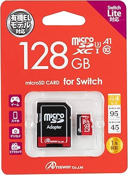 Amazon.co.jp: アンサー microSDXCカード128GB 各種Nintendo Switch