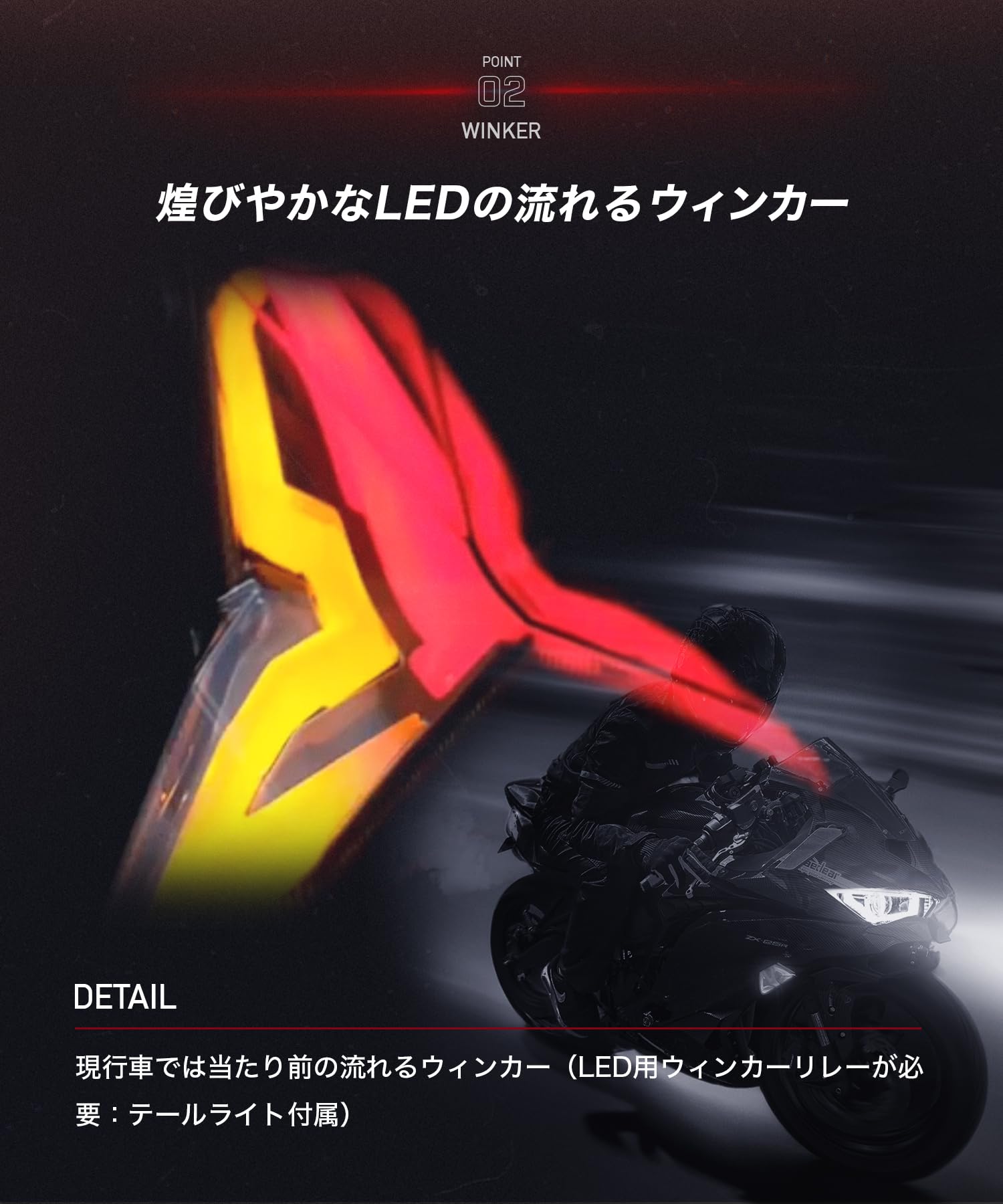 Amazon.co.jp: CyberLED ZX-25R Kawasaki Compatible Ninja Tail Lamp