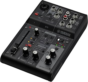 Amazon.com: Yamaha AG03MK2 Black Live Streaming Kit with mixer/USB