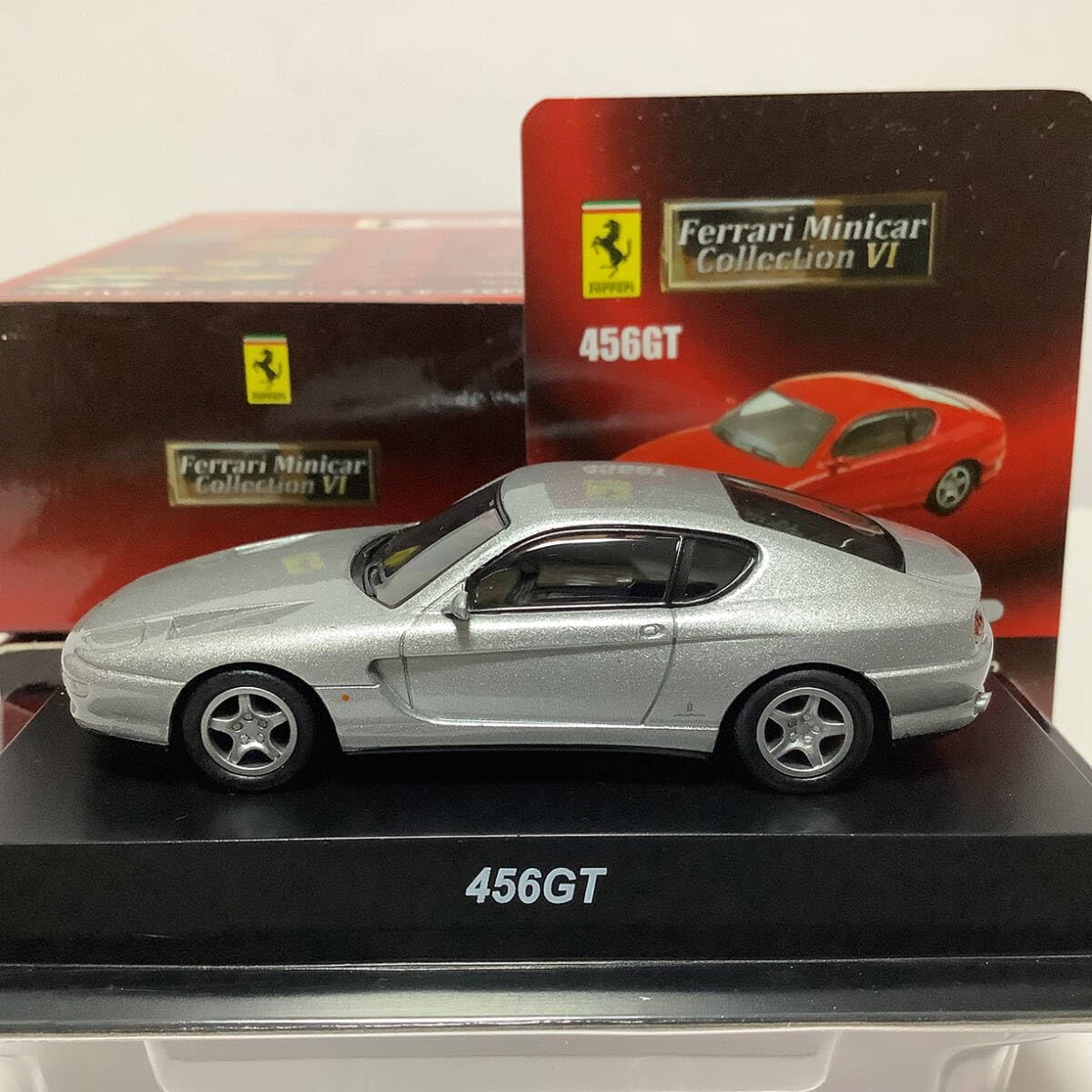 Amazon.co.jp: 1/64 京商 フェラーリ 456GT シルバー ミニカー