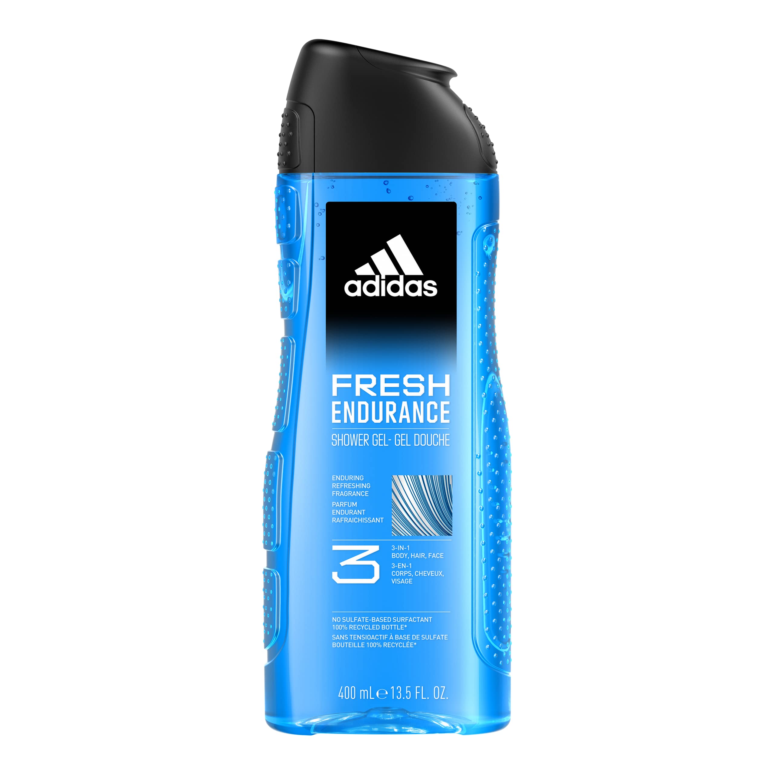 adidas, Fresh Endurance Gel douche 3 en 1 pour corps, cheveux et