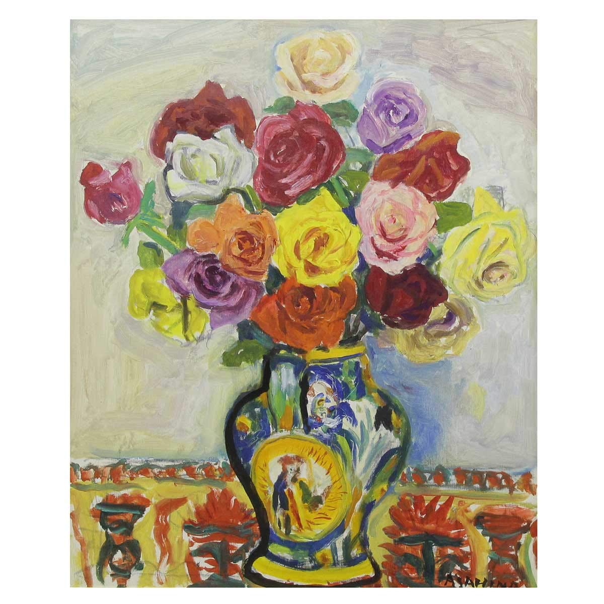 田渕眞兒 油絵 油彩 薔薇シリーズ 花 No.30+s 田渕眞兒 油絵 油彩 薔薇