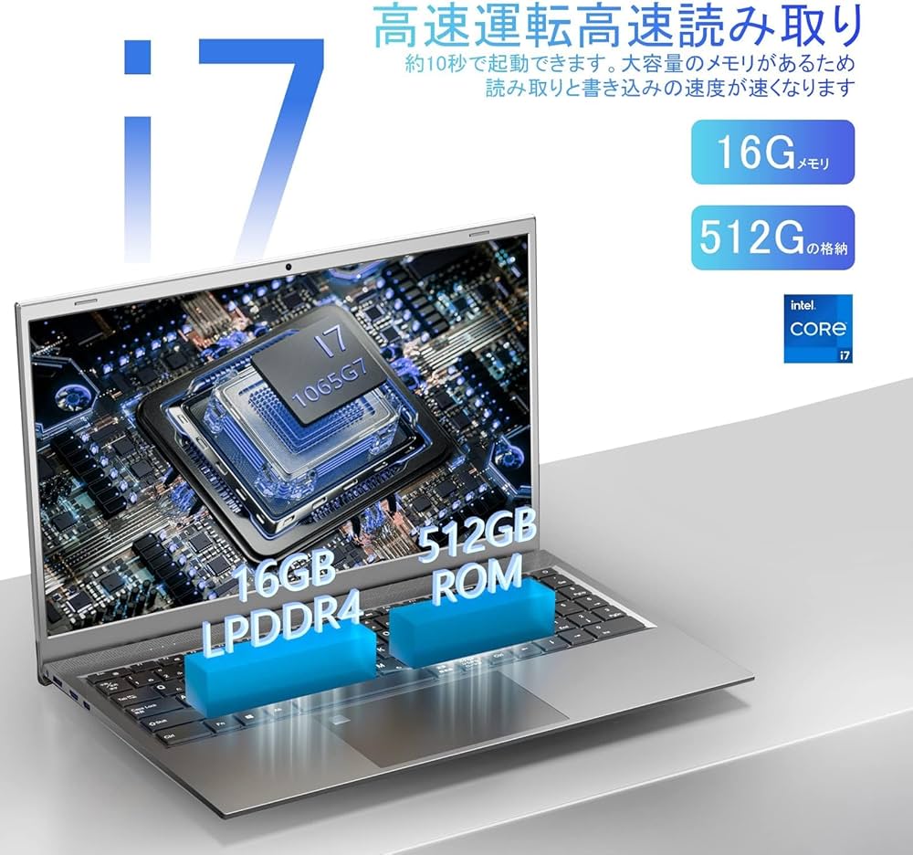Amazon.co.jp: WVX ノートパソコン core i7 1065G/16GBメモリ＋512G