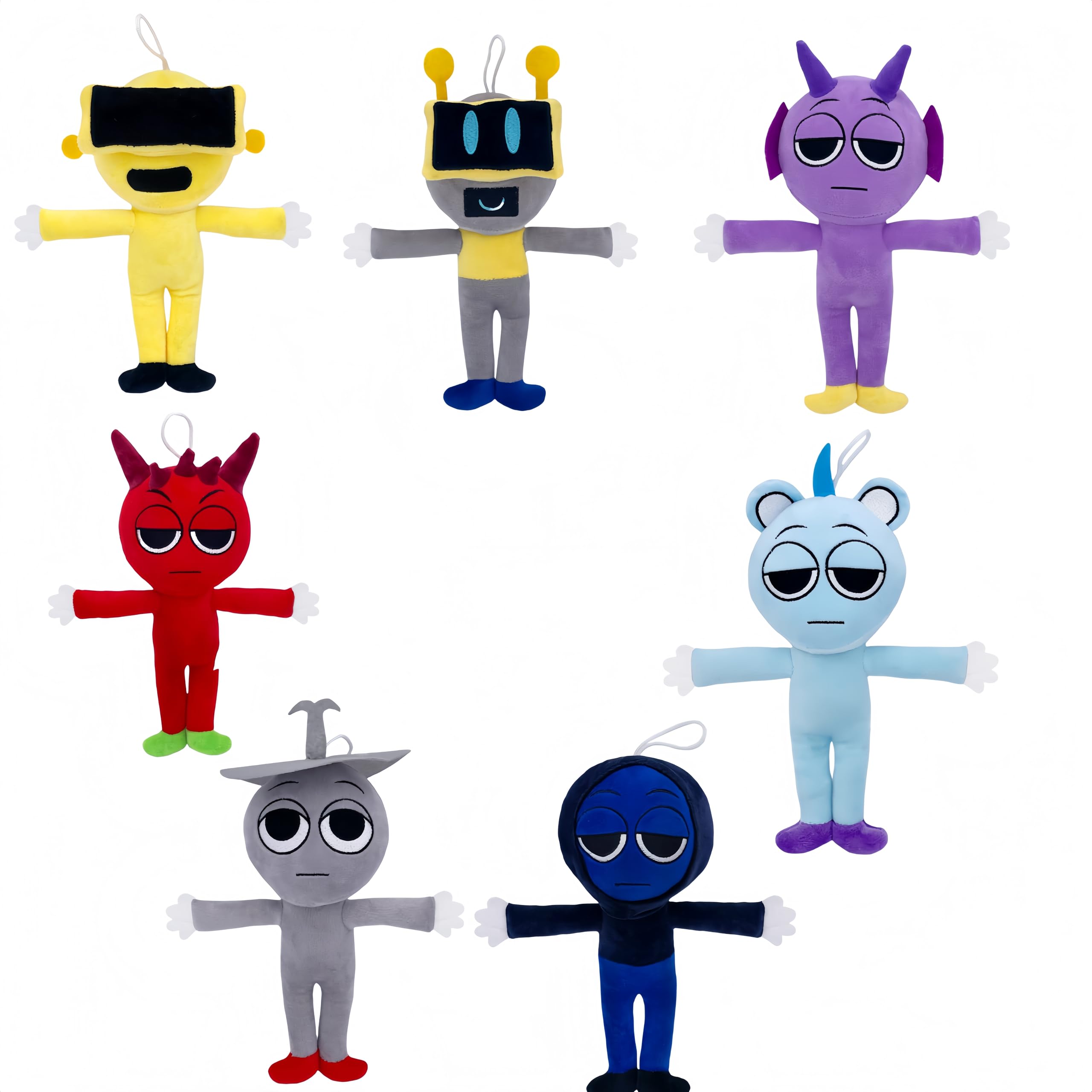 Amazon.co.jp: スプランキー ぬいぐるみ セット - 20cm Sprunky Plush