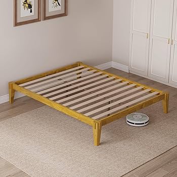 Amazon.com: Bme Chalipa 14” Queen Bed Frame - Solid Wood Platform