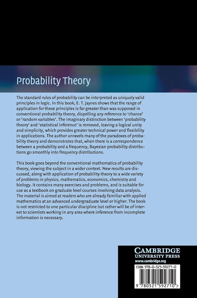 Amazon.com: Probability Theory: The Logic of Science