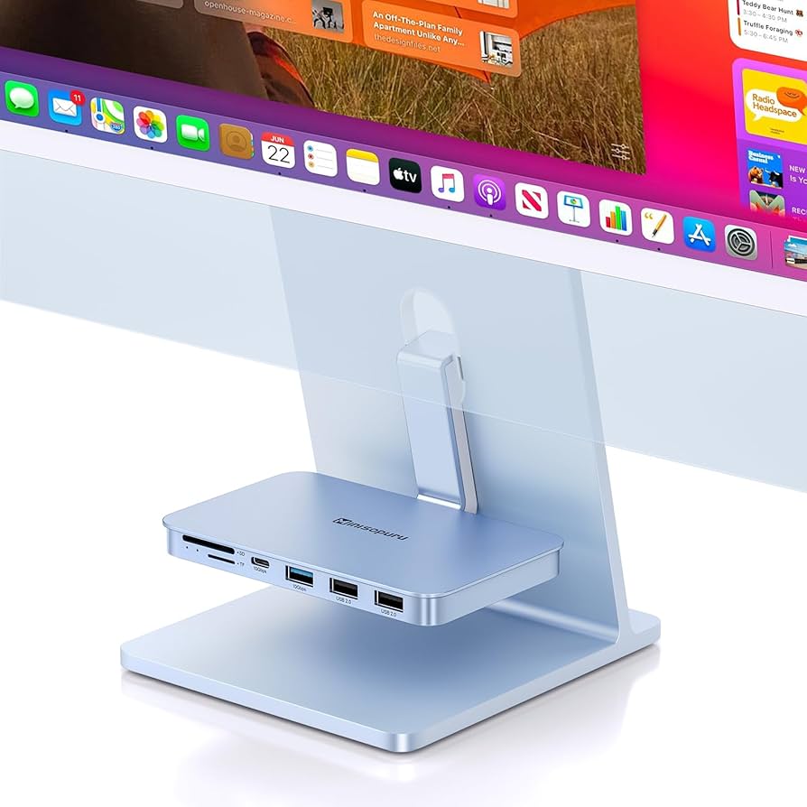 Amazon | USB C ハブ iMac 24 インチ 2021/2023 用、ミニソプル 6 IN 1