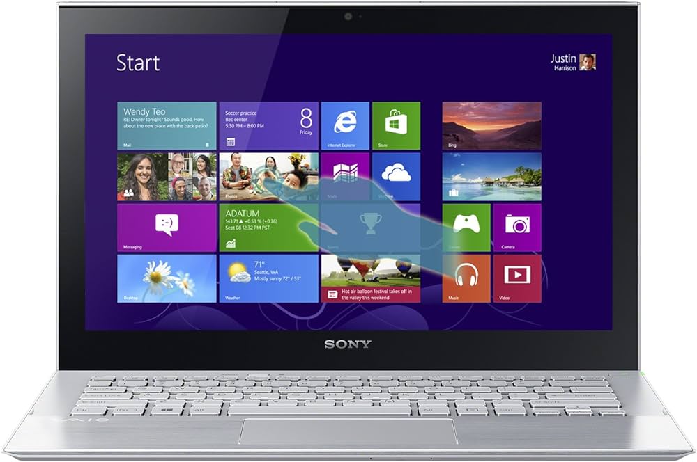 Sony VAIO SVP11226PXS 11.6-Inch Touchscreen Laptop : Amazon.in