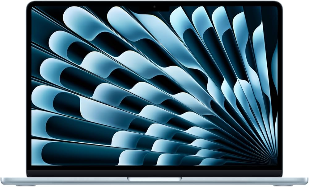 Apple 2025 M4 çipli 13 inç MacBook Air Laptop: 13.6 inç Liquid