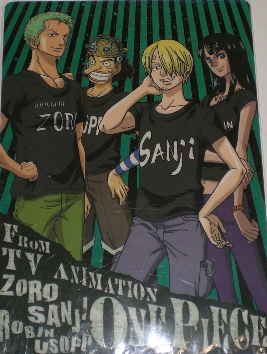 Amazon.co.jp: ワンピース 下敷き ゾロ サンジ ウソップ ロビン
