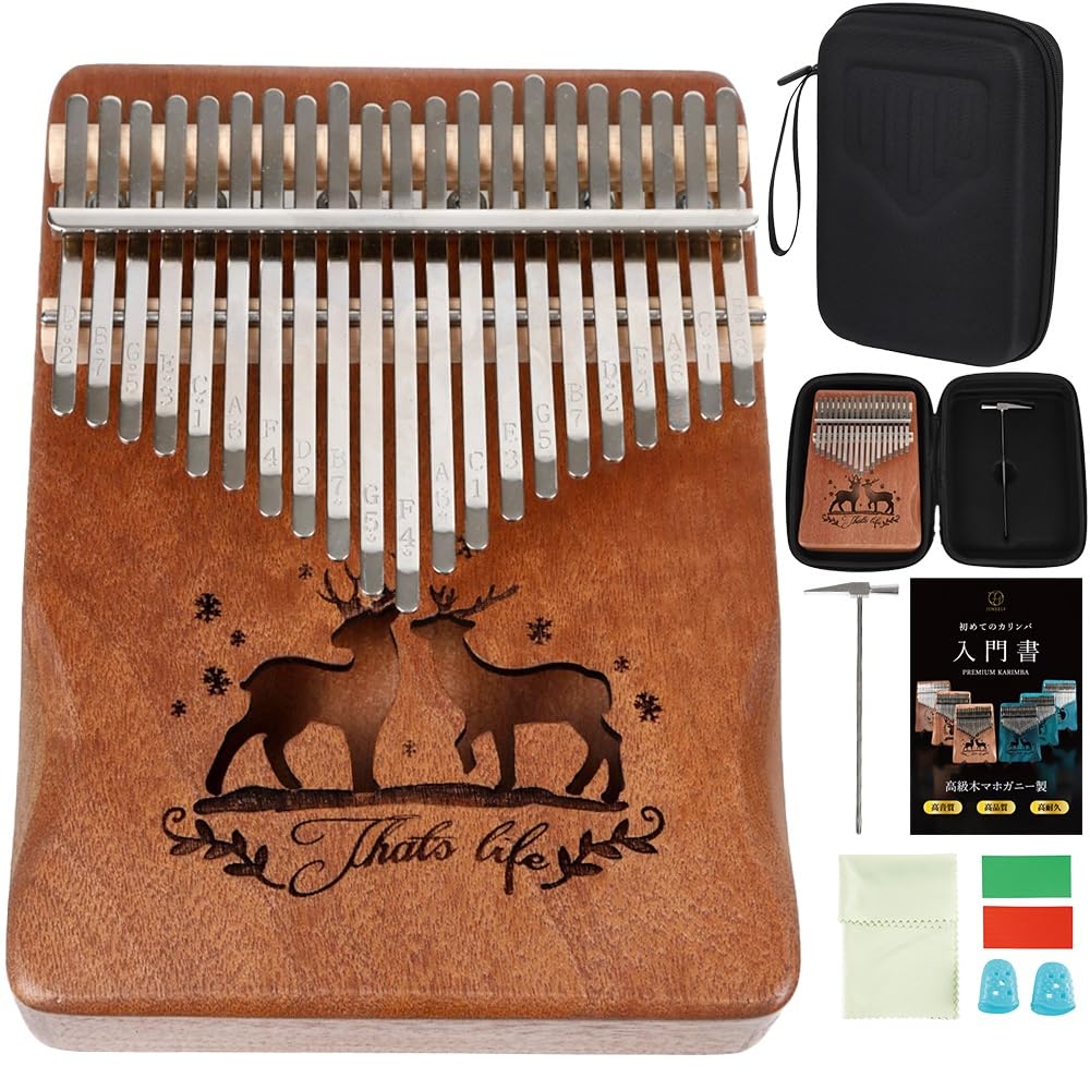 Amazon | JINSELF カリンバ 21キー 初心者セット チューニング済み