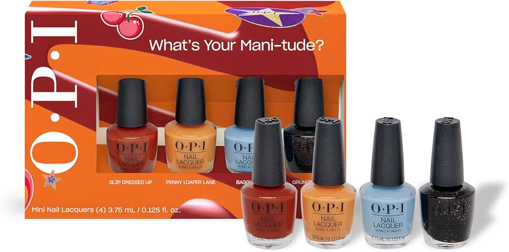 Amazon.com: OPI Nail Lacquer 4PC Mini Pack | 4 Nail-Polish Color