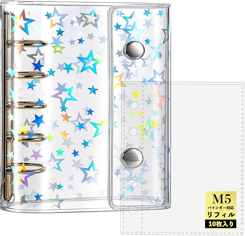 Amazon.co.jp: Hueapion シール帳 透明 女の子 はがせる m5 シール