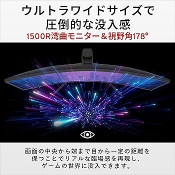 Amazon.co.jp: Pixio PXC348C 湾曲 ゲーミングモニター 34インチ