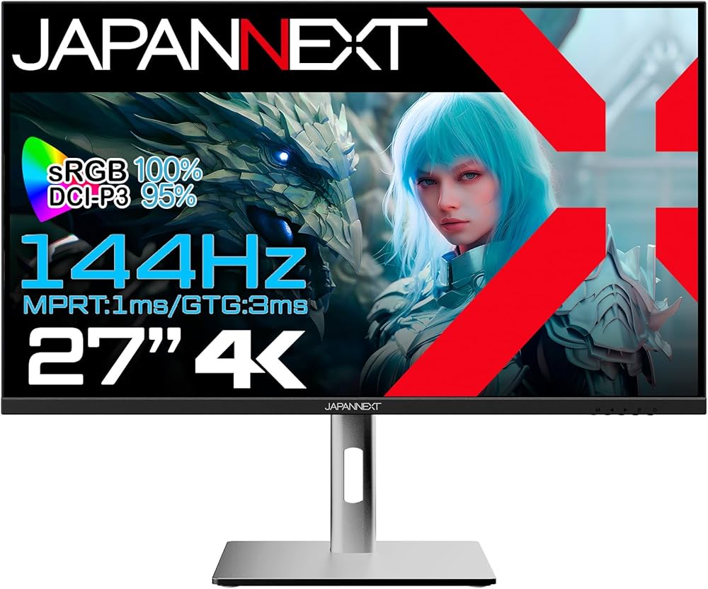 Amazon.co.jp: JAPANNEXT 27インチ ゲーミングモニター 144Hz 1ms 4K