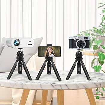 Amazon | YOWHICK 三脚 プロジェクター/カメラ適用 1/4インチM6規格 5