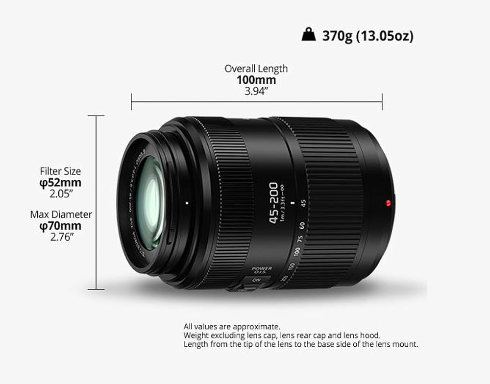 Panasonic LUMIX H-FSA45200E 45-200 mm Vario Lens for G Series