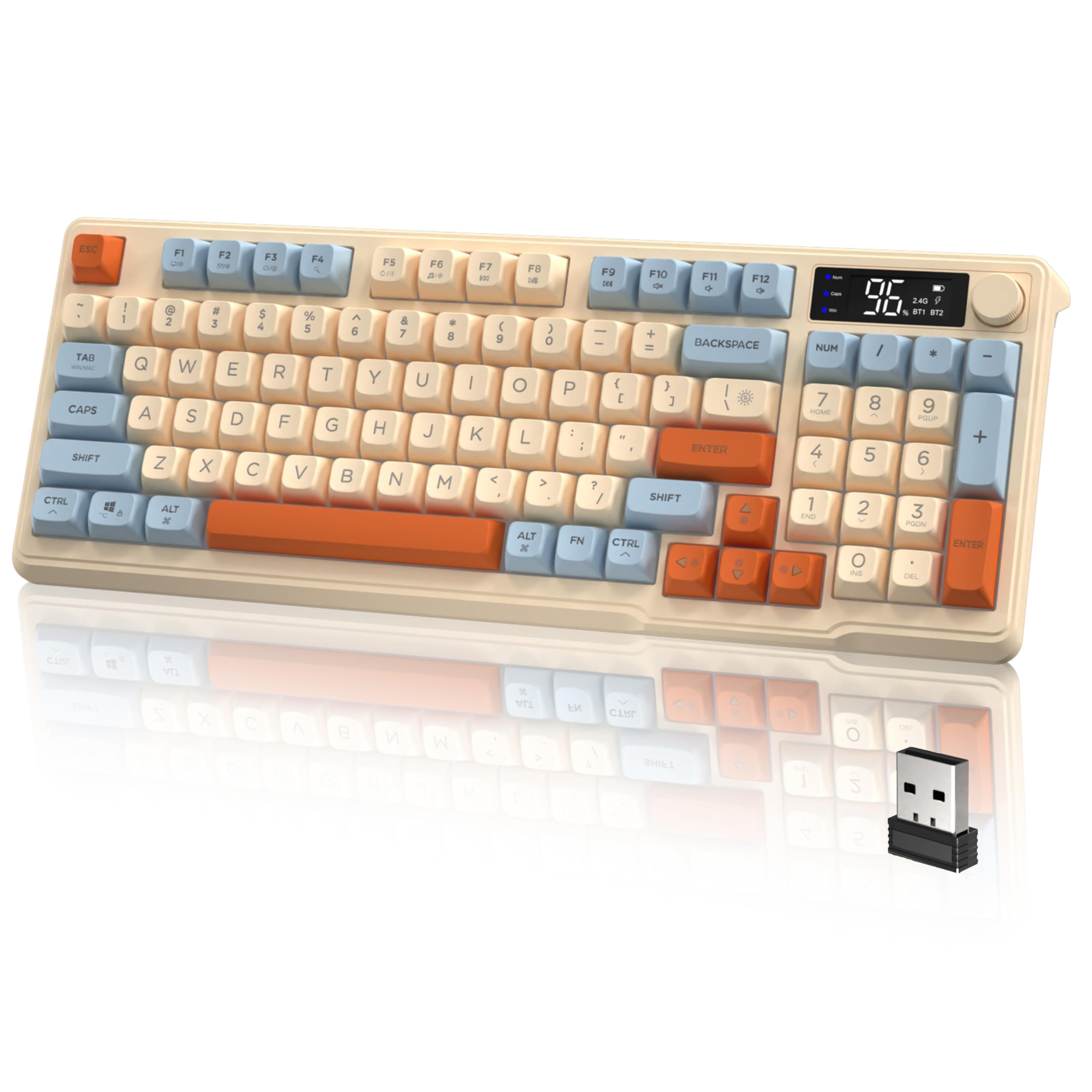 Amazon | ATTACK SHARK x FREE WOLF M96 ゲーミングキーボード