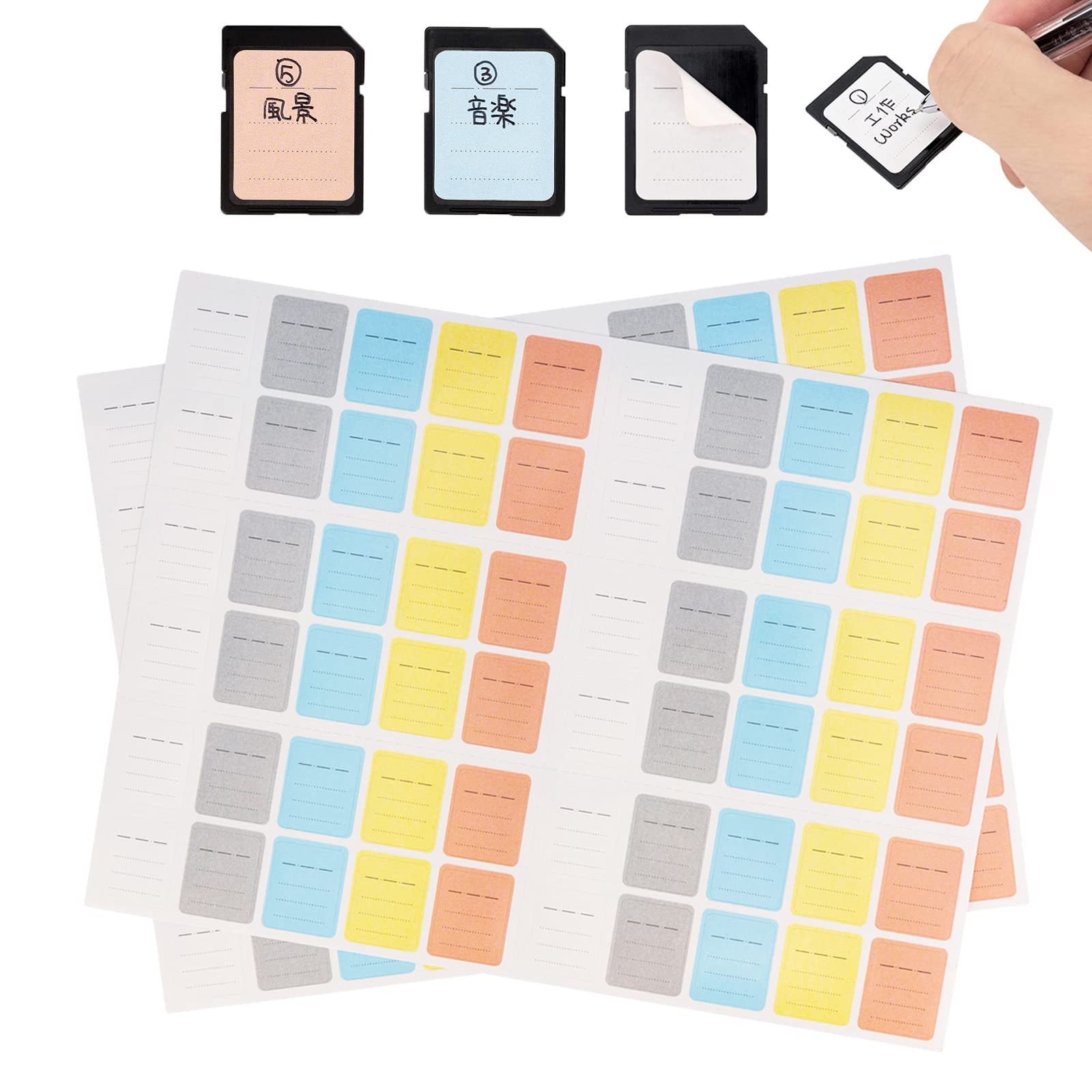 Amazon.co.jp: JJC 120枚 ラベルシール メモリーカードラベルシール SD