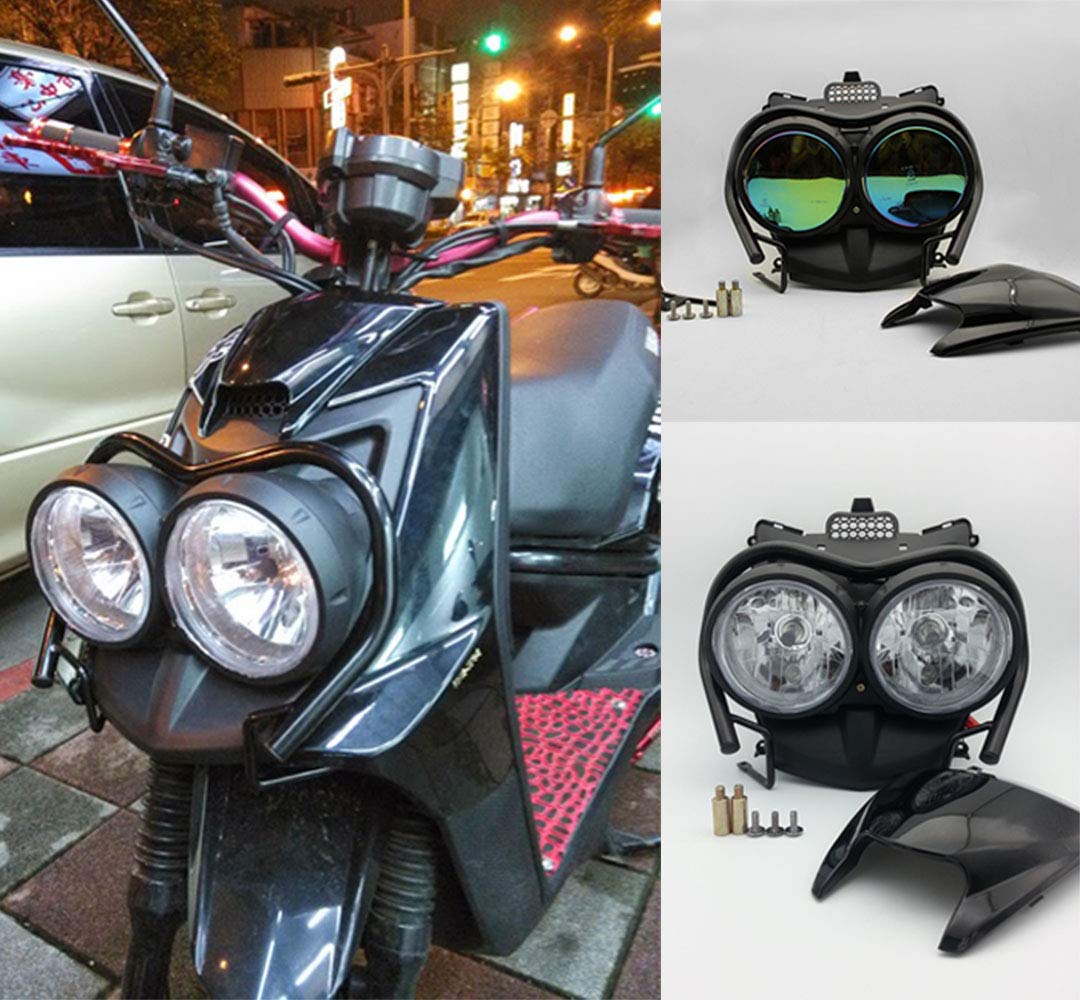 Amazon | QILONGバイク用 ヘッドライト ツインライト ダブルライト