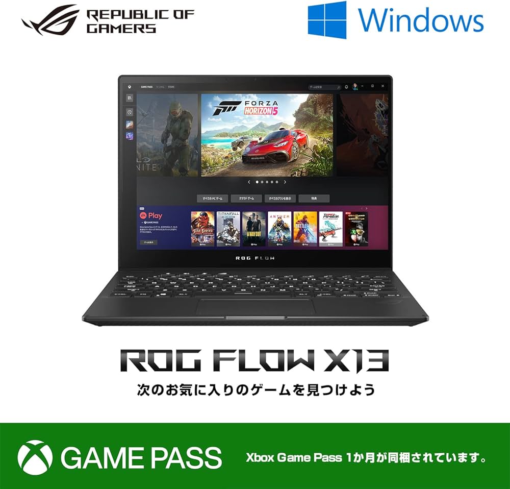 Amazon.co.jp: ASUS ゲーミングノートパソコン ROG Flow X13 GV301QH