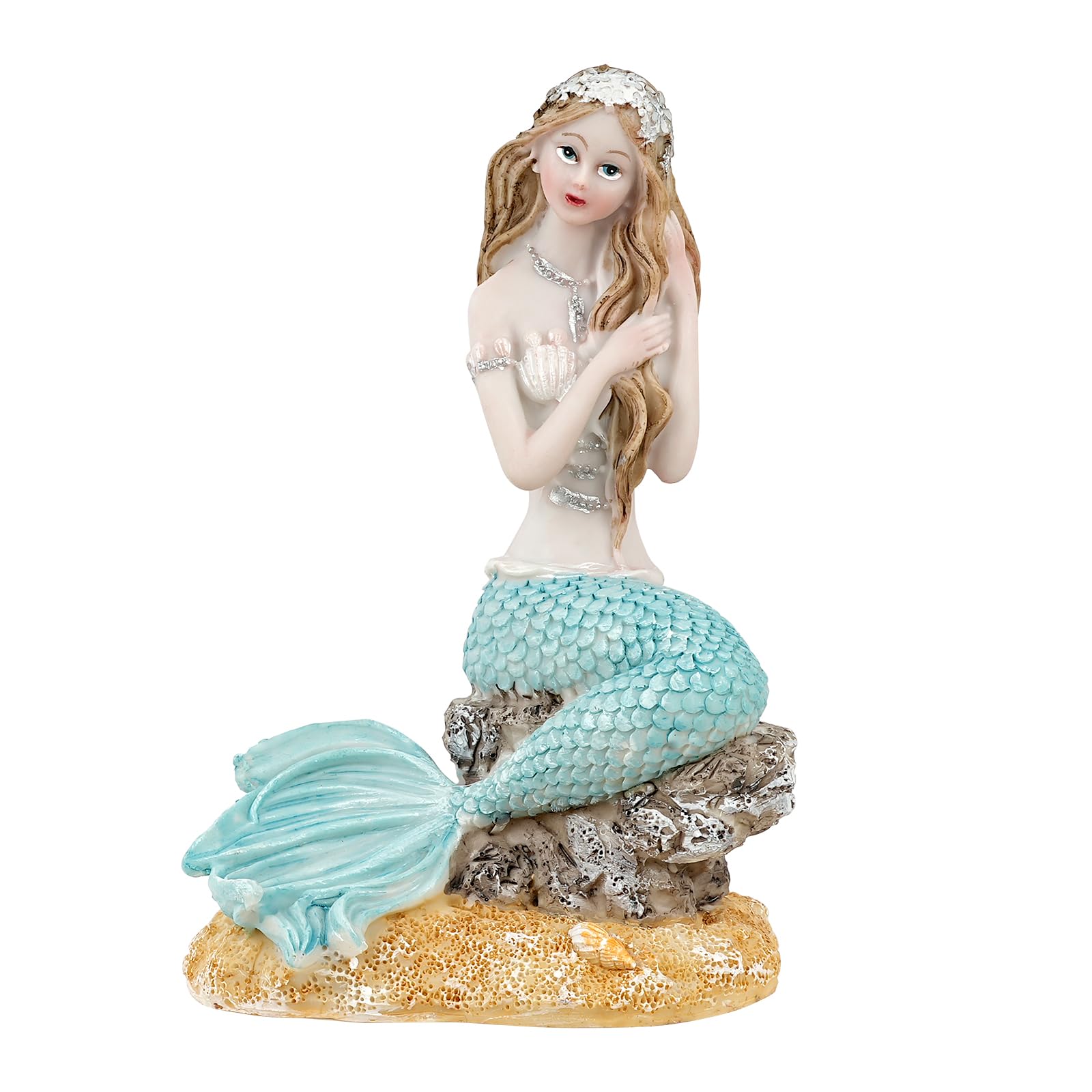 Amazon.co.jp: アクアリウム 水槽 オブジェ 人魚 人形 人魚姫装飾