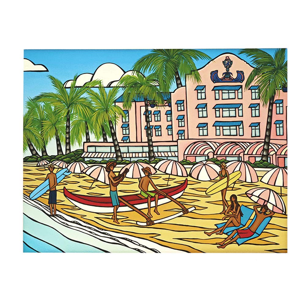 もも15メロン様】 ヘザーブラウン ジクレー版画 ハワイアン もも15