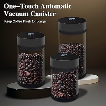 Amazon｜JUEMEL 自動密閉食品保存容器、キャンディーディスペンサー