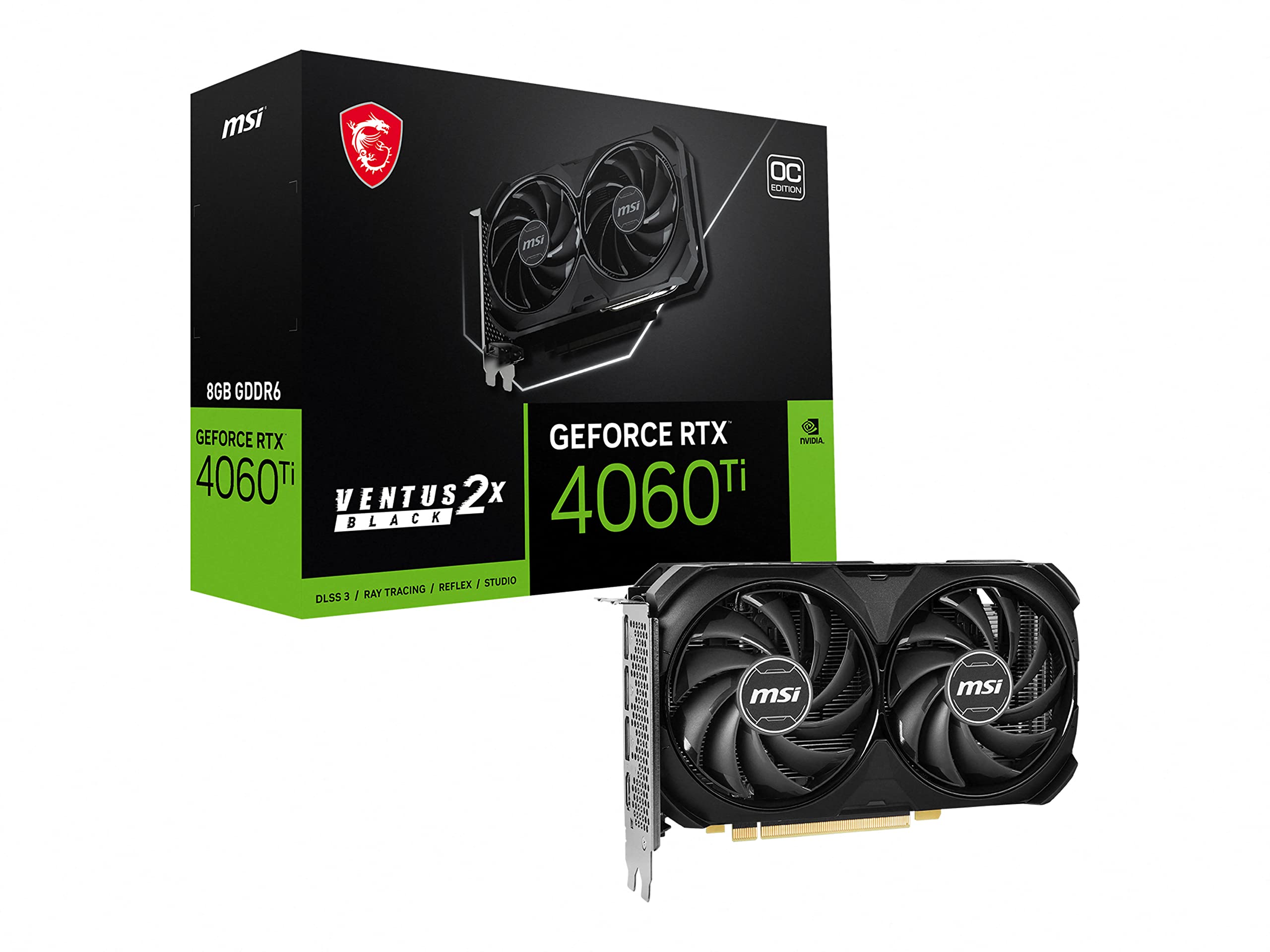 MSI Gaming GeForce RTX 4060 Ti 8GB GDRR6 128-Bit HDMI/DP Nvlink