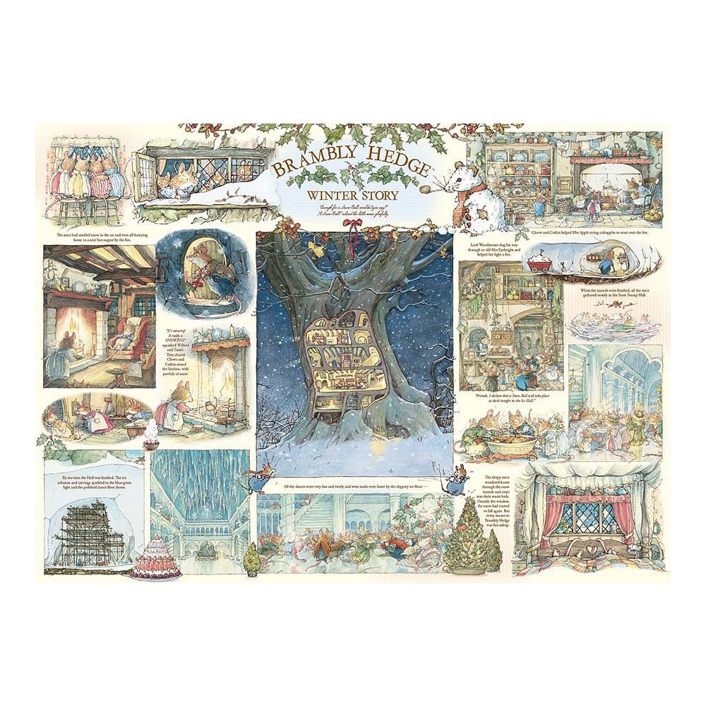 Amazon.com: Cobble Hill 1000 Piece Puzzle - Brambly Hedge Winter