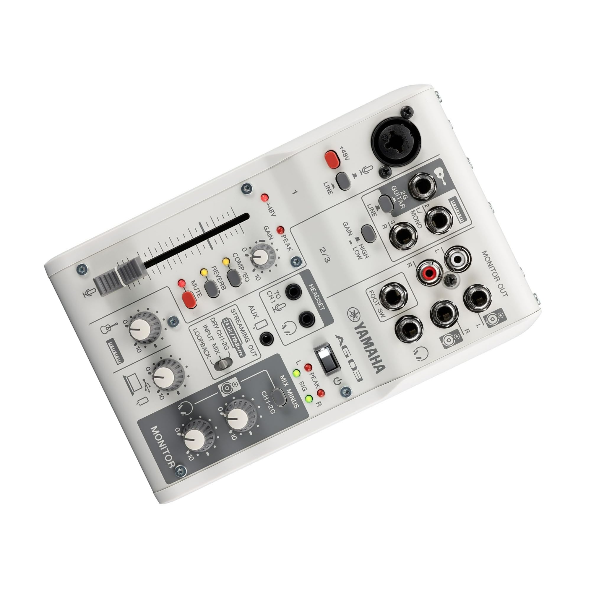 Amazon.com: Yamaha AG03MK2 White 6-Channel Live Streaming Loopback