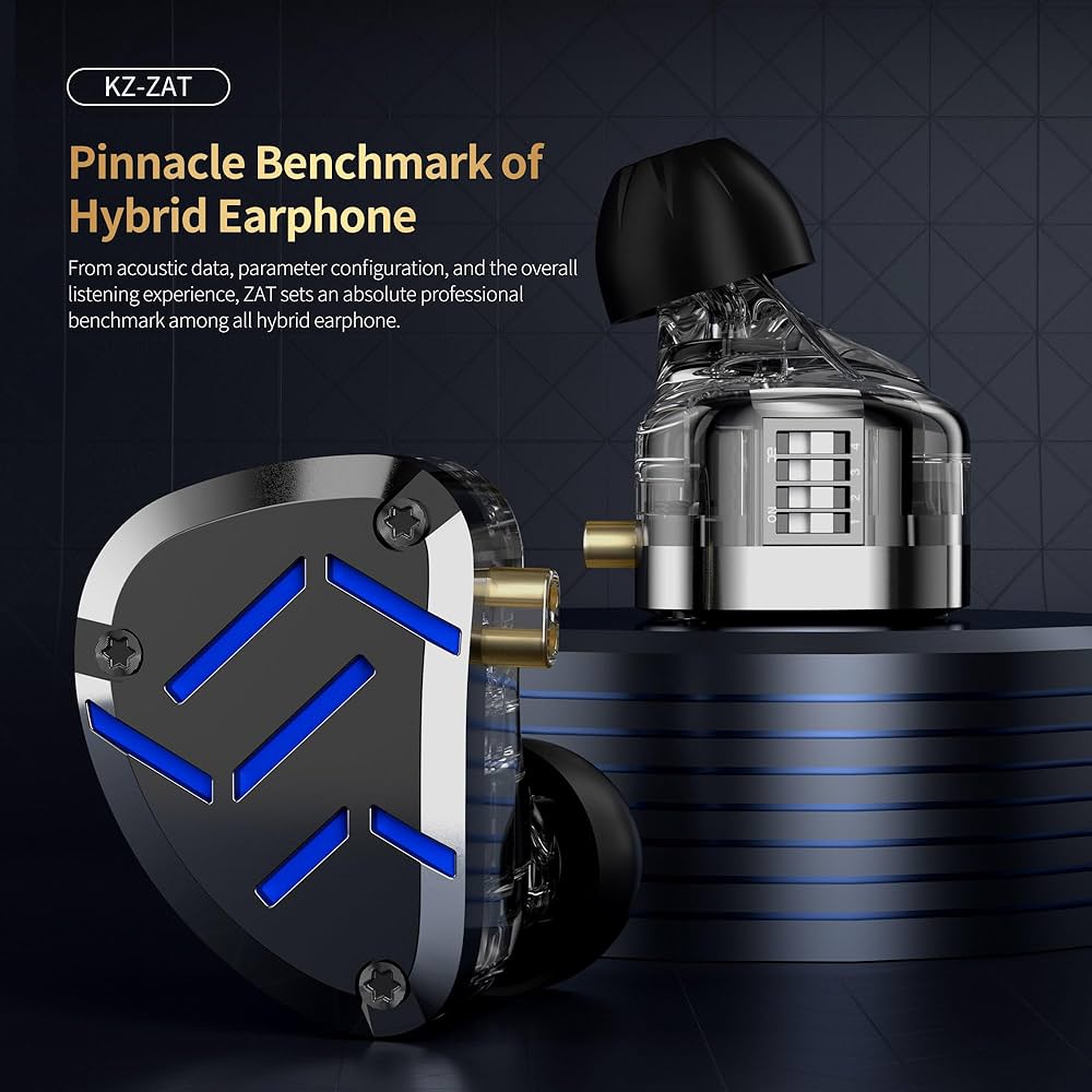Amazon.co.jp: KZ ZAT インイヤー モニター 8BA + 1DD ハイブリッド