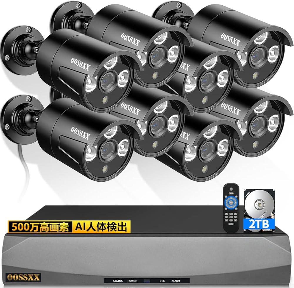 Amazon.co.jp: 【最強翌日配送・4K800万画素録画機・AI人体検知・音声