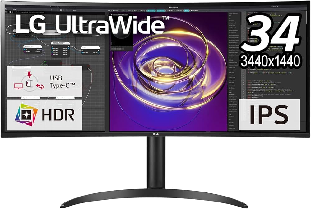 Amazon.co.jp: LG モニター ディスプレイ 34WP85C-B 34インチ/曲面