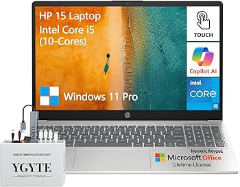 Amazon.com: HP 2025 15.6 Laptop Touchscreen Computer, Intel 10
