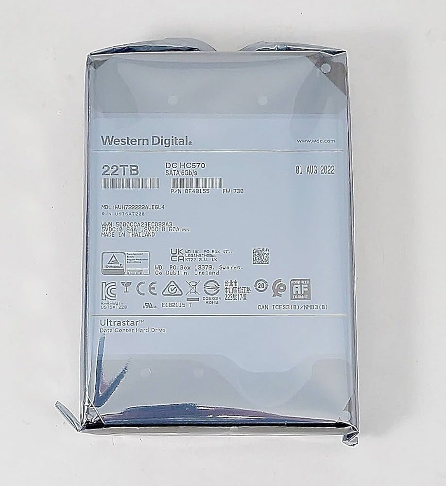 Amazon | Western Digital WD Ultrastar HC570 WUH722222ALE6L4 22TB