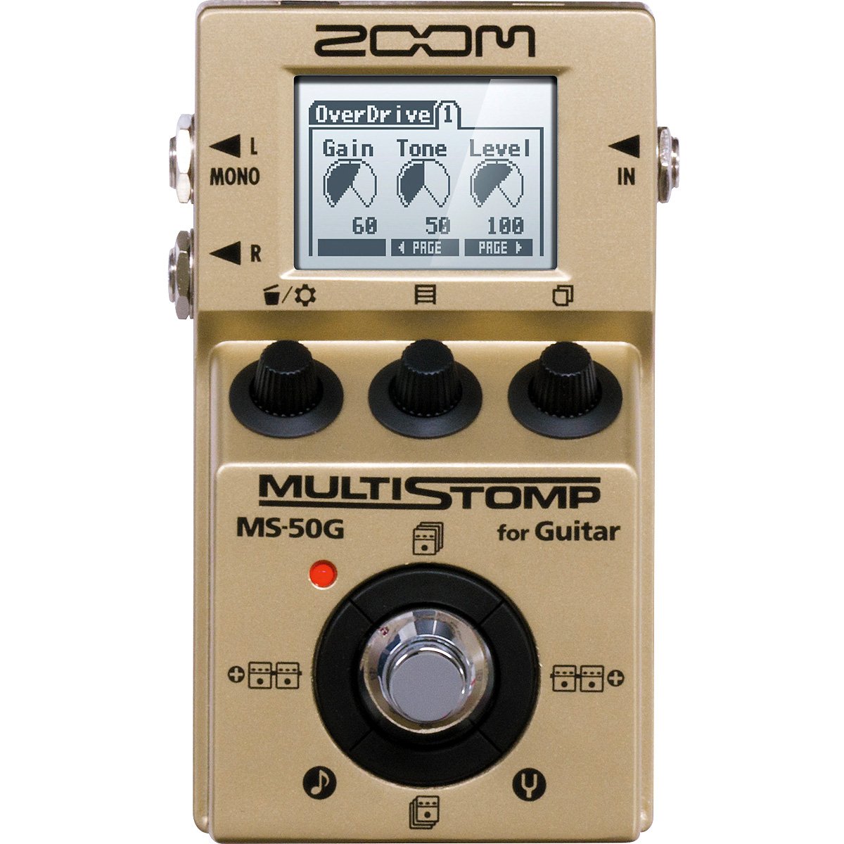 Amazon.co.jp: ZOOM/MS-50G-I MultiStomp Guitar Pedal Gold Limited