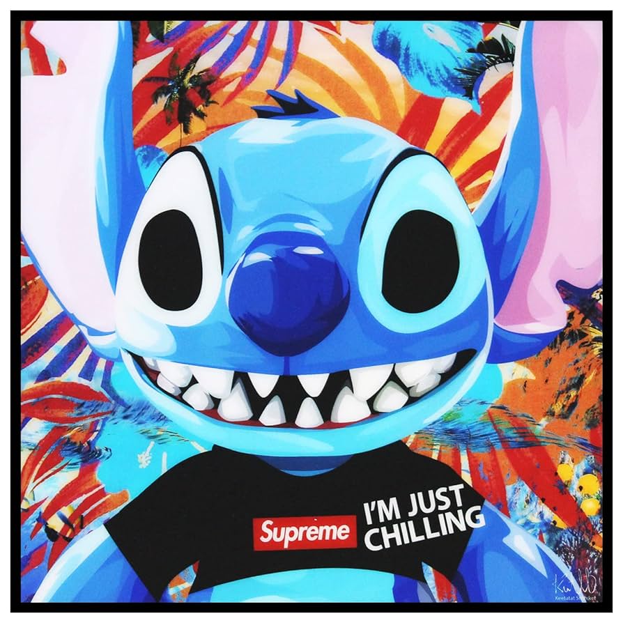 ディズニー ファインアート Hawaiian Serenade リロ＆スティッチ