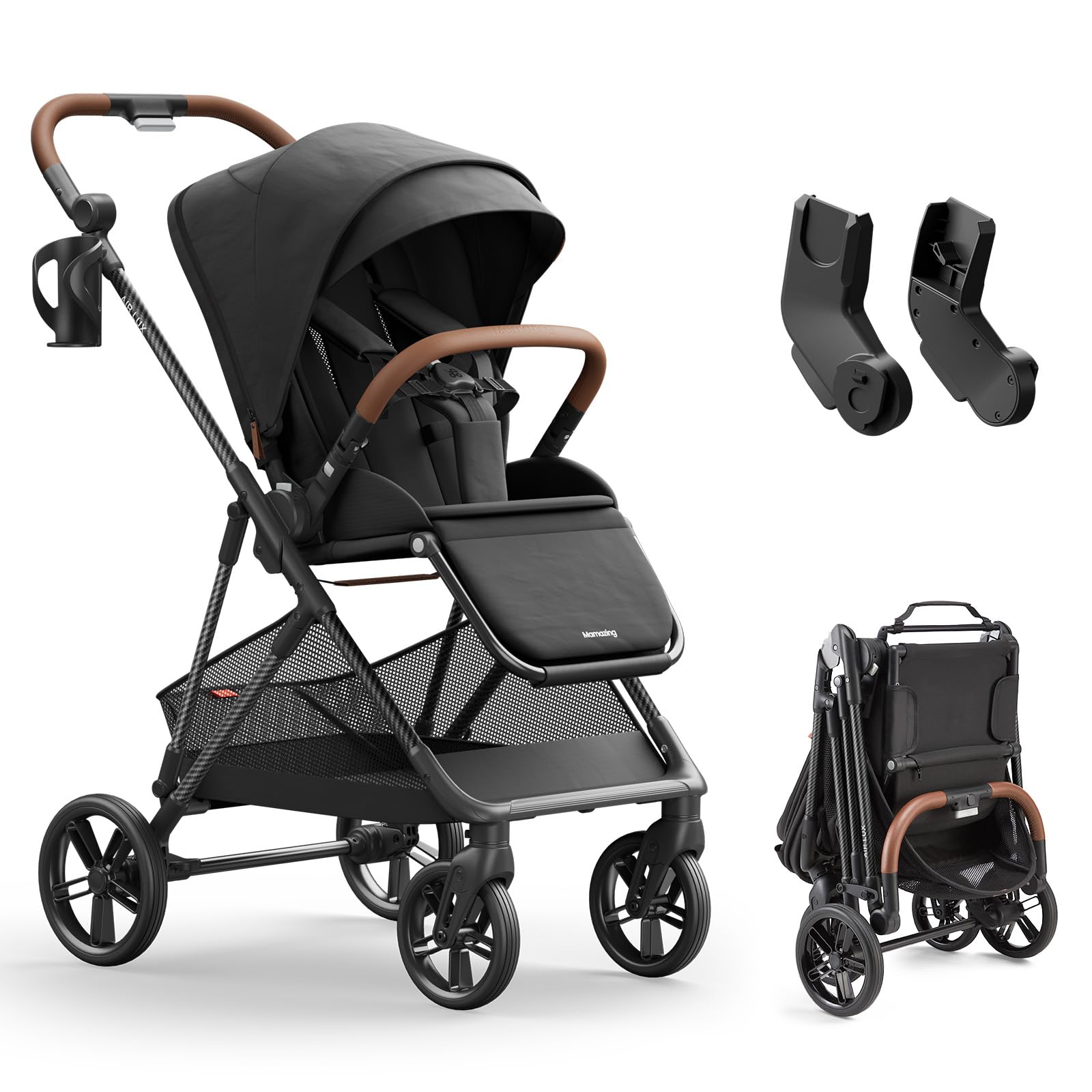 Amazon.com : MAMAZING Air Lux Baby Stroller, Carbon Fiber Frame