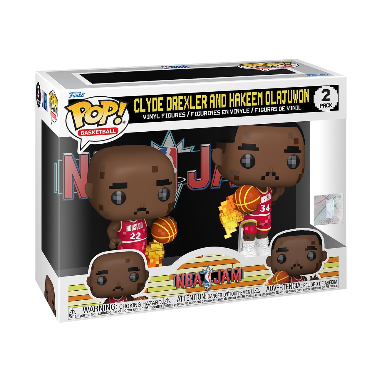 Amazon.com: Funko Pop! NBA JAM: Rockets - Clyde Drexler and Hakeem