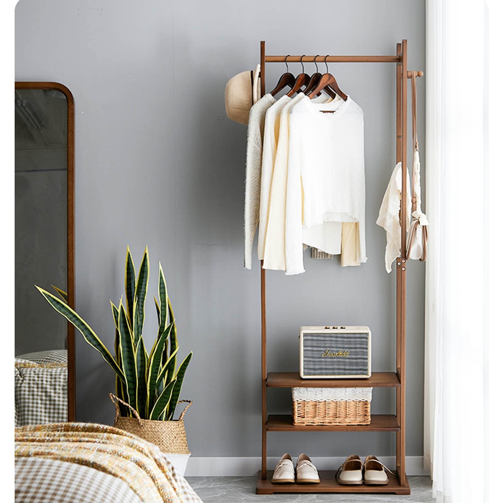 Amazon.co.jp: 床のハンガー、モダンな垂直コートハンガー