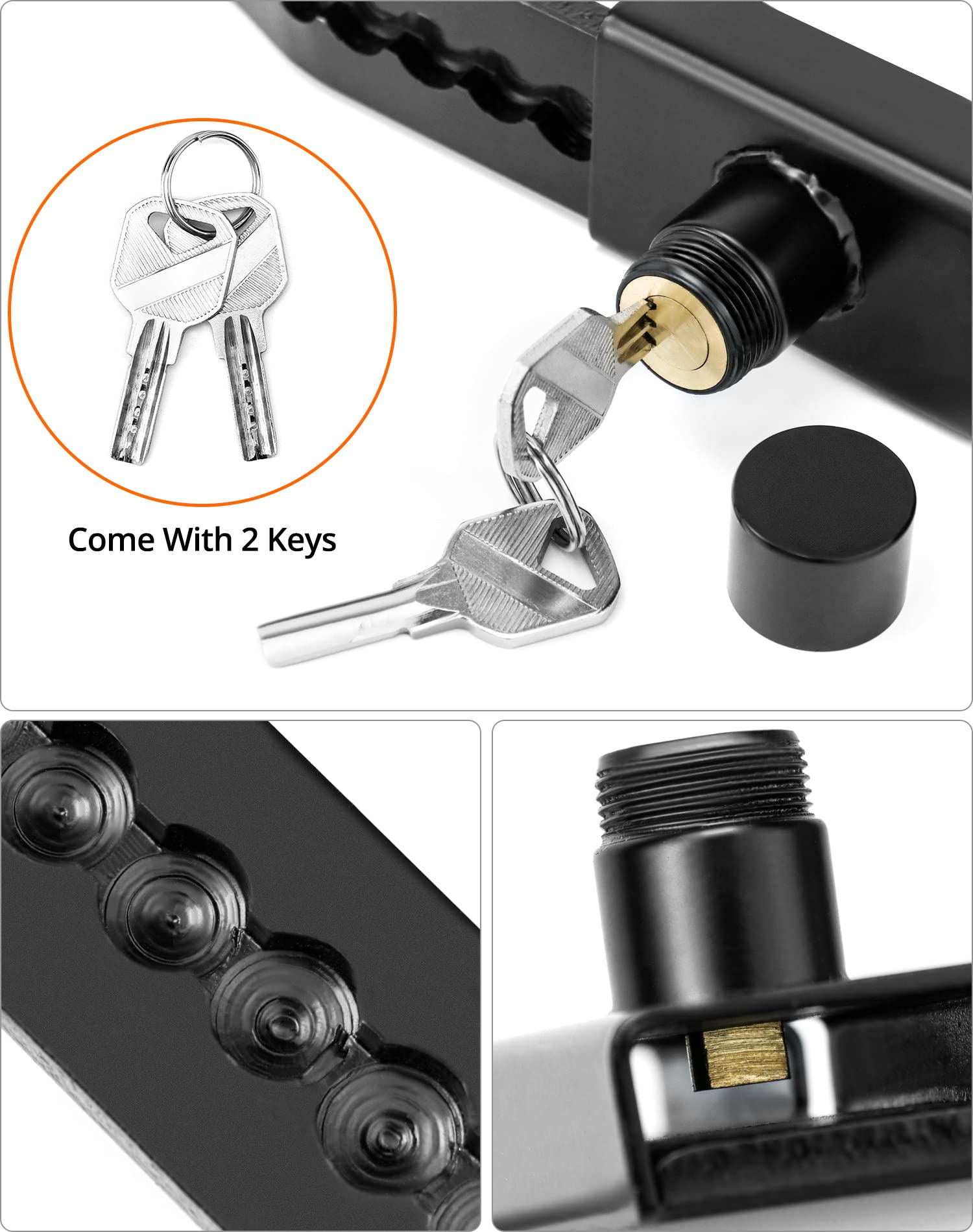 Amazon.co.jp: QWORK 配送コンテナロック 9.8~17.3インチ 調節可能な